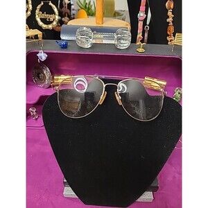 GALLERY KENMARK 56mm  GOLD METAL MEN'S EYEGLASSES Fundamental Orbit Flex #112